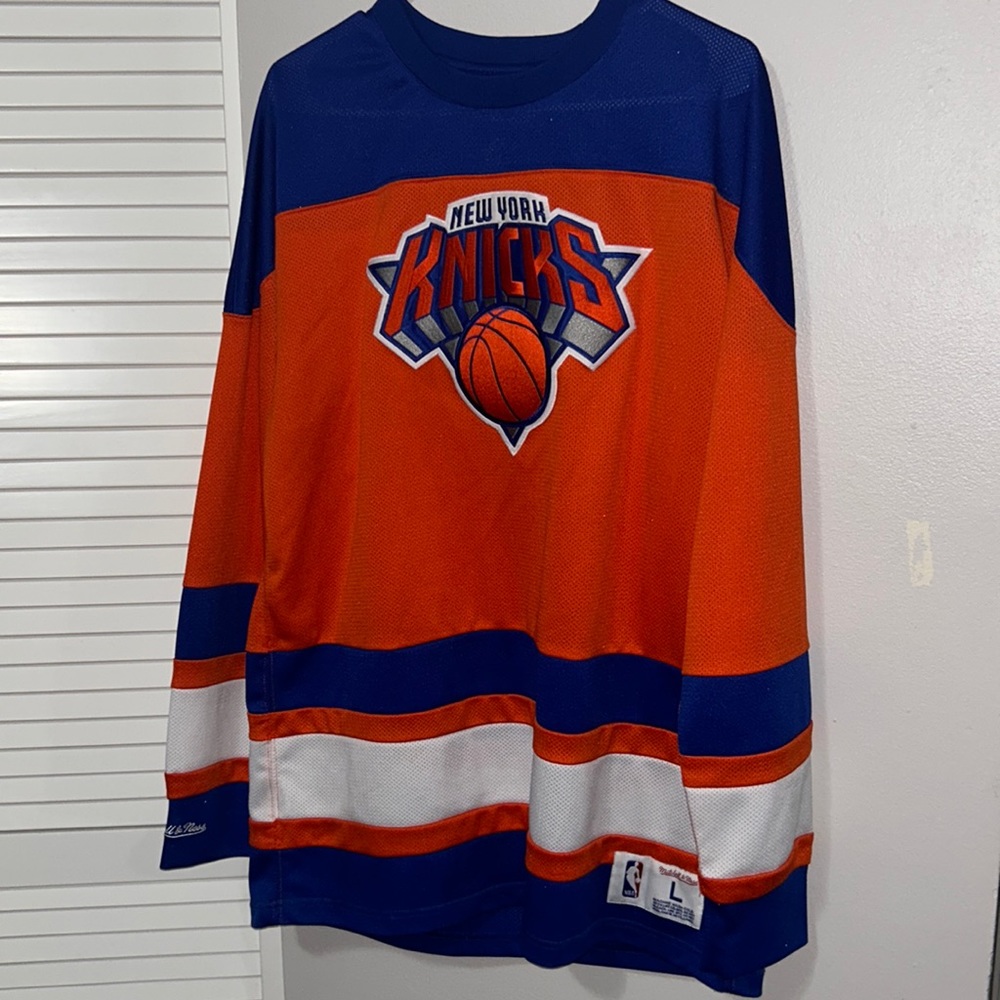 Mitchell & Ness New York Knicks Hockey Style Jersey